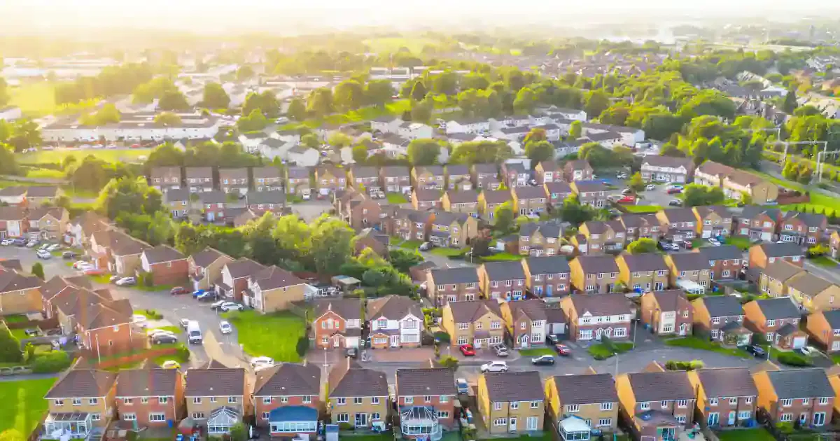 UK properties sky view