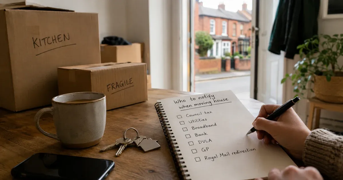 Who to notify when moving house